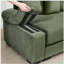 Canapé modulaire surdimensionné de 130 po en forme de nuage, canapé 3 places en velours côtelé de qualité supérieure avec accoudoirs très épais, coussin ergonomique, conception ergonomique et assemblage facile, idéal pour les salons, vert