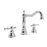 Arcana™ Column Spout Widespread Bathroom Faucet with Ornate Lever Handles