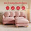 Causeuse en chenille 2 places avec repose-pieds-1668850404
