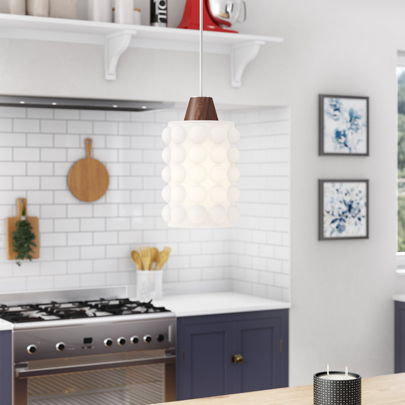 Luminaire suspendu cylindrique unique 1 lumières Mikhail