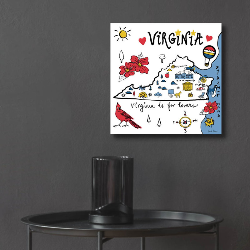  «Virginia» par Farida Zaman, art mural en verre acrylique, 12 po x 12 po