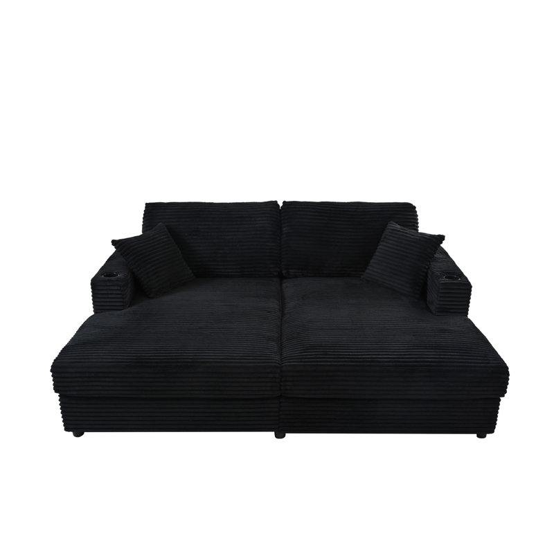 Flâneuse rembourrée, Noir, noir, noir, noir
