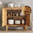 Adjustable Shelf Large-Capacity Multi-Function Storage Cabinet with Anti-Tip Design-122810575