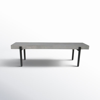 Jorgen 63'' Concrete Outdoor Bench