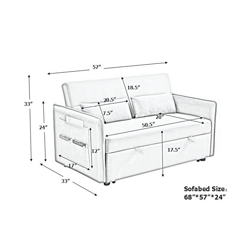 Sleeper Sofa Convertible Sofa Bed Sofa Arm Sofa Bed Couch Sleep Sofa Comfy Sofa Modern Sofa