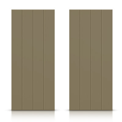 Porte de placard coulissante à panneaux en bois manufacturé