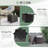 Patio Square Wicker Side Table-1977028172