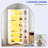 Illuminated 6 Tier L-Shaped Storage Corner Bookcase with LED Lighting-1347092323