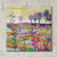 Art mural en verre épique «The Prairies Are Proud Big» par Bebe Keith, 12 po x 12 po