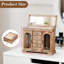 Jewelry Box, Wooden Jewelry Organizer Box With Mirror-459704531