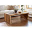 Waterfall Solid Wood Sled Coffee Table