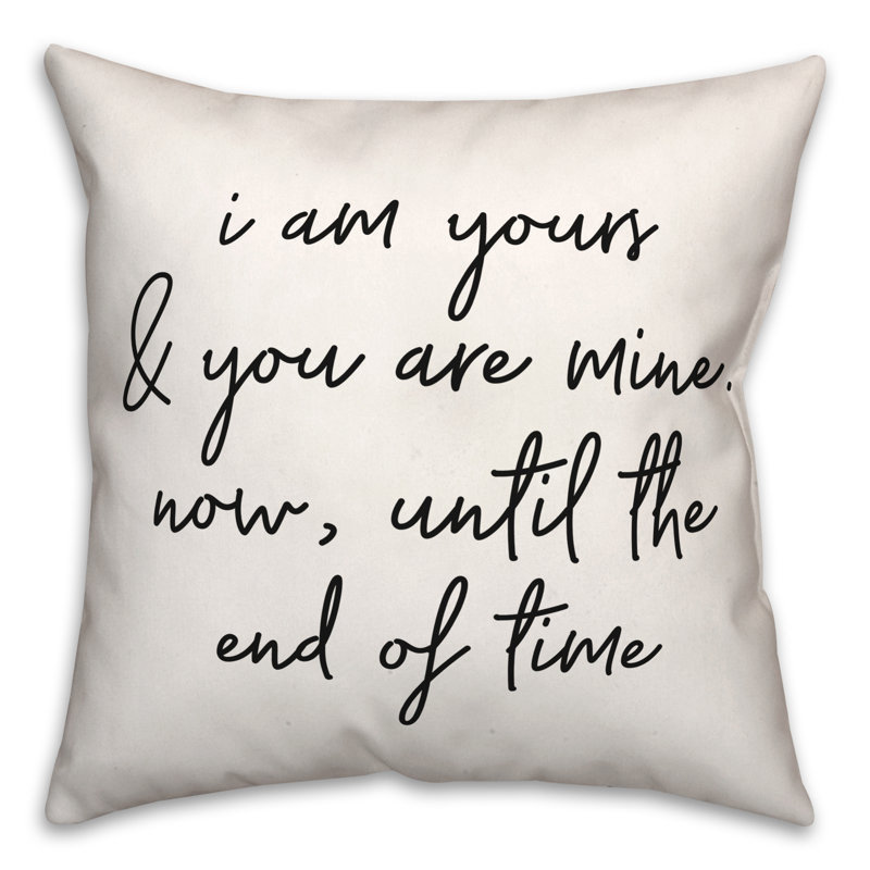 Black And White Typography Collection Throw Pillow