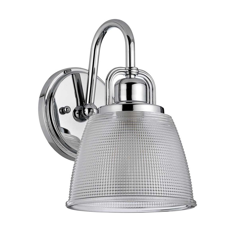 Shmuel Armed Sconce, Polished Chrome