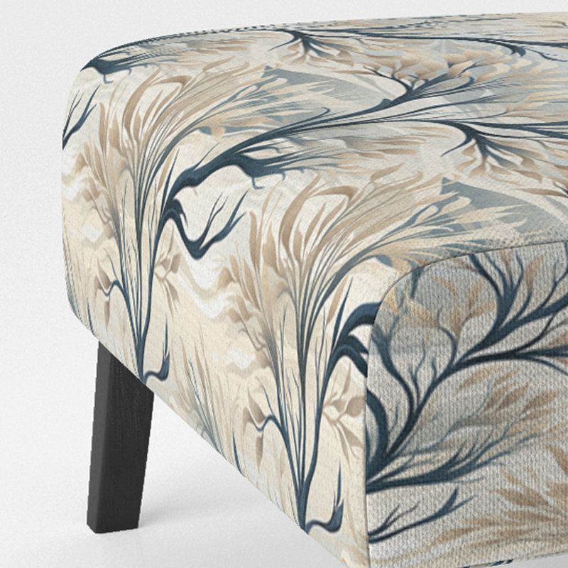 Fauteuil de chambre rembourré gris