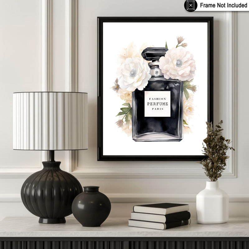 Parfum de mode noir, Unframed, Poster, 12"H x 16"W
