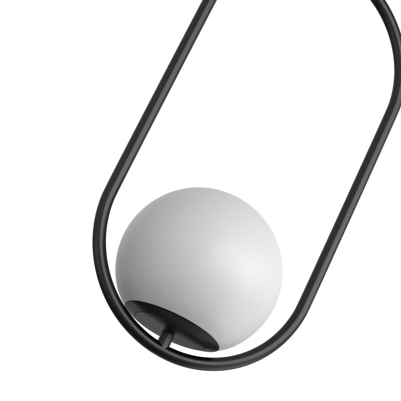 1 - Light Modern Single Pendant Lighting With Globe Shade