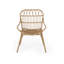 Fauteuils d'appoint - 2 pièces, brun, 75,6 cm de profondeur x 59,7 cm de largeur x 82,6 cm de hauteur, structure en fer pour faux-bois de jardin.