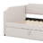 Twin Size Daybed With Pop Up Trundle, Velvet Upholstered Sofa Bed Daybed-123262008