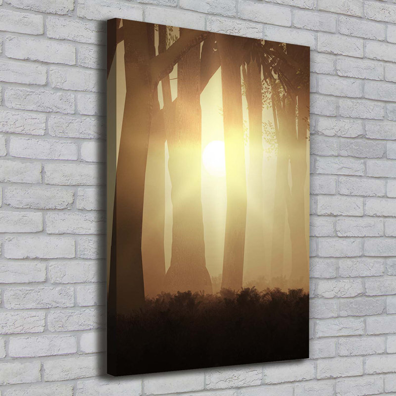 Fog In The Forest - Wrapped Canvas Print