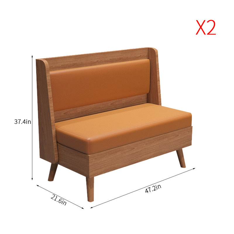 Banc rembourré en similicuir