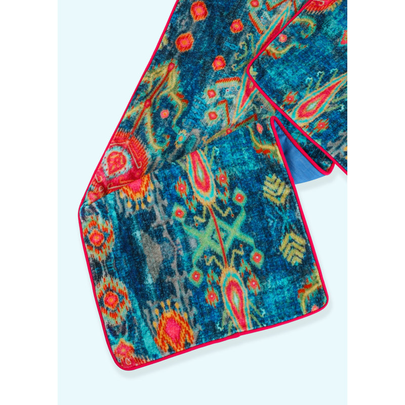 Imperial Indigo Dream Velvet Table Runner