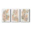 Flower Fragments I - Toile tendue avec châssis sur mesure - 3 pièces-1001485431