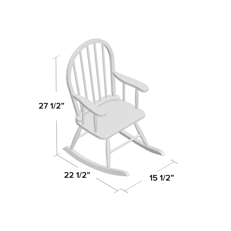 Chaise berçante pour enfants, Cerisier