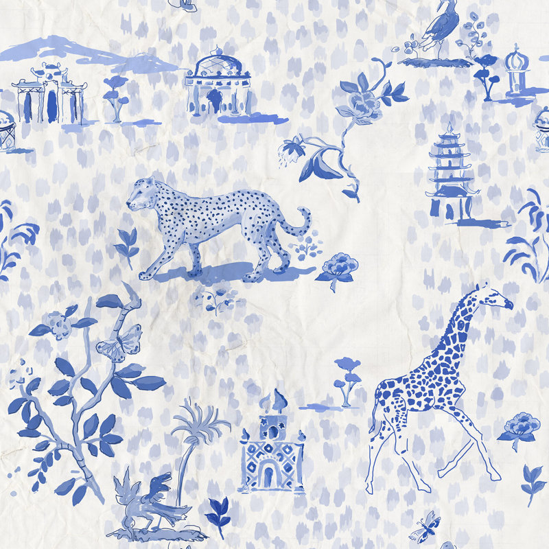 Safari Toile, Blue