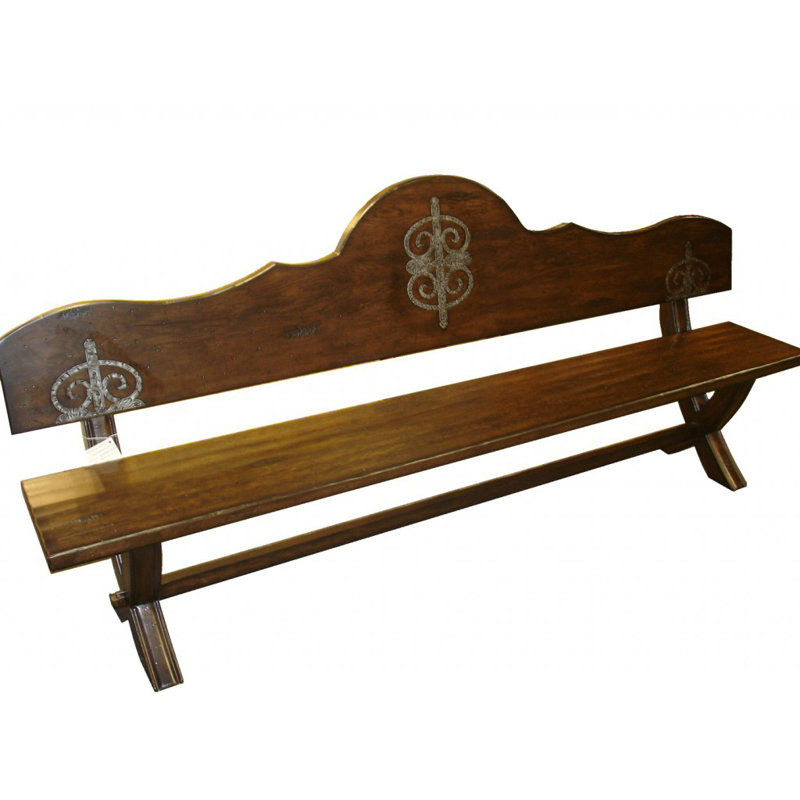 Lorraine Solid Wood Bench, 43" H x 96" W x 19" D
