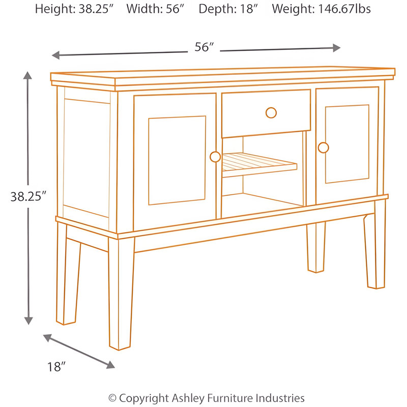 Rustic Brown Dining Buffet With Wine Rack, Adjustable Shelves, And Storage