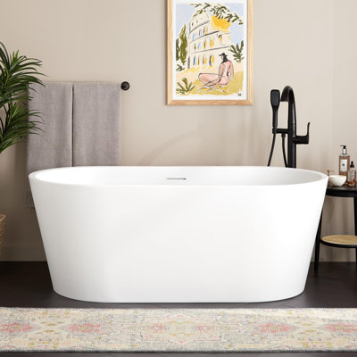 63" Eden Acrylic Freestanding Tub
