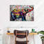 «Elephant Epic Colorful Elephant», reproduction sur toile-92519755
