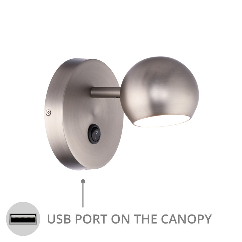 Duplex 1 - Light LED Spotlight, Brushed Nickel