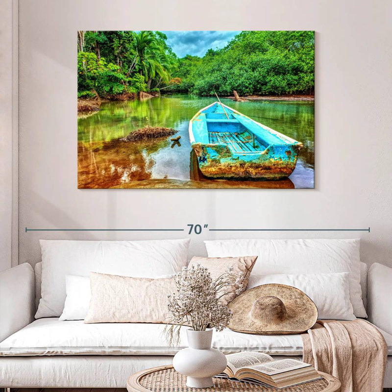Mehar Old Costa Rican Boat, 32" H x 48" W