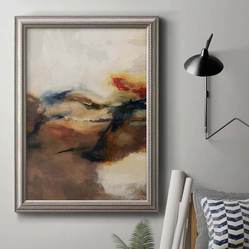 Merge II - peinture sur toile encadrée, H 27 po x l 18 po