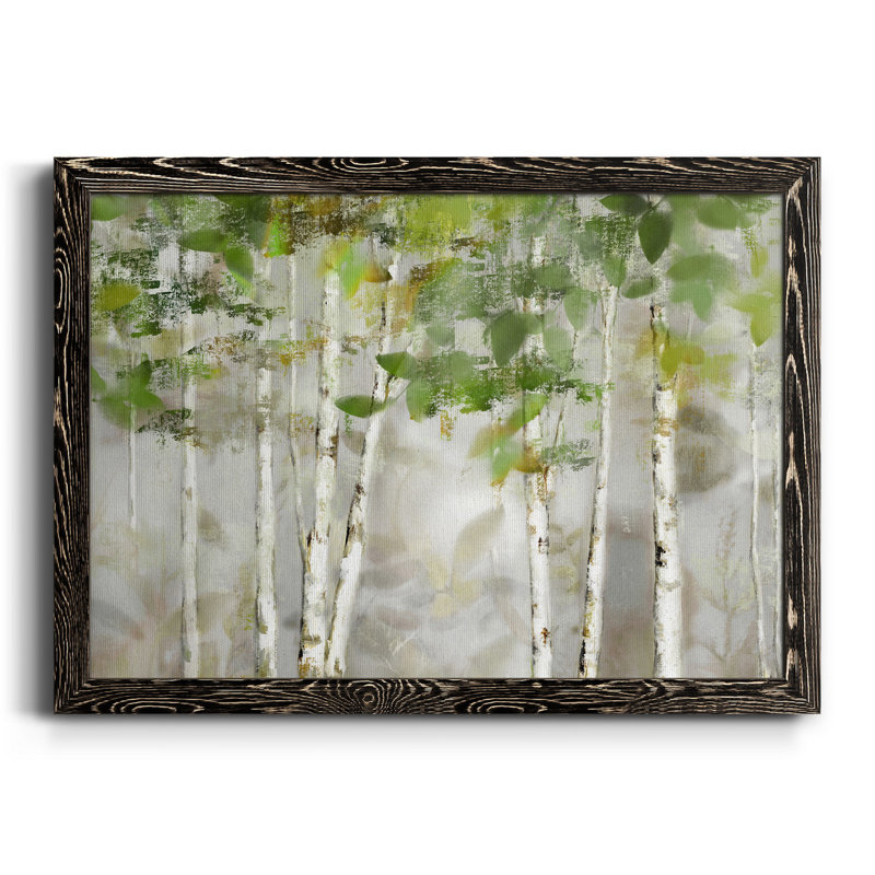 «Evergreen Forest», peinture sur toile encadrée, H 37,5 po x l 27,5 po x P 1,5 po, Noir