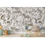 Papier peint amovible monochrome animaux d'Afrique-99178785
