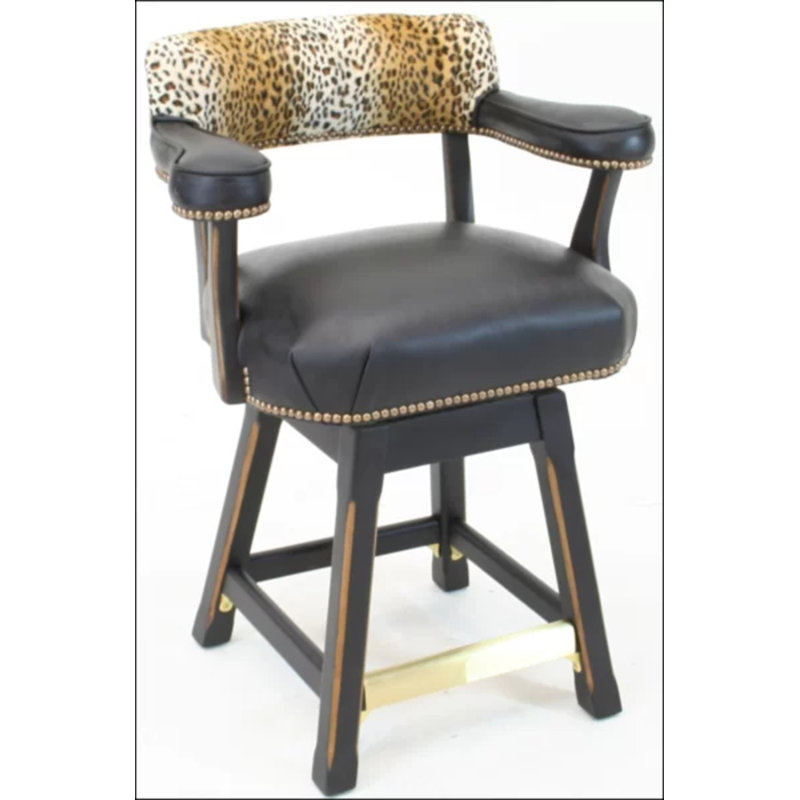 Swivel 26" Counter Stool, Galaxy Dusk, French Ivory, Old Silver