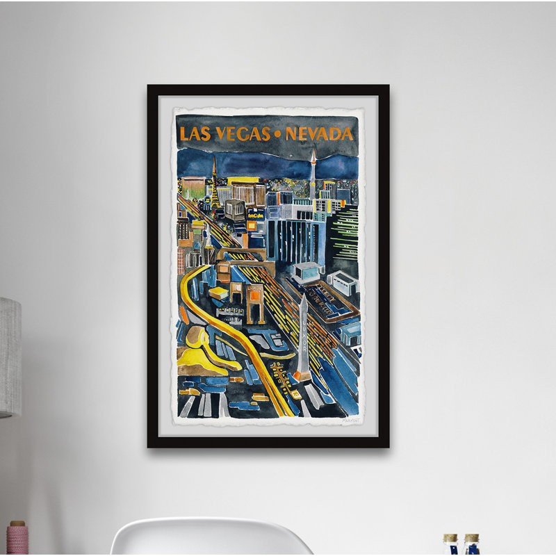 Las Vegas, Nevada - Cadre photo, impressions sur papier, H 24 po x l 16 po x P 1,5 po