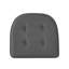 Coussin de siège en mousse à mémoire de forme U épais et confortable de qualité supérieure Coussin de siège capitonné antidérapant Housse de siège intérieure en caoutchouc antidérapant de 17 po x 16 po pour bureau, chaises de cuisine, gris anthracite, paquet de 4-88354993