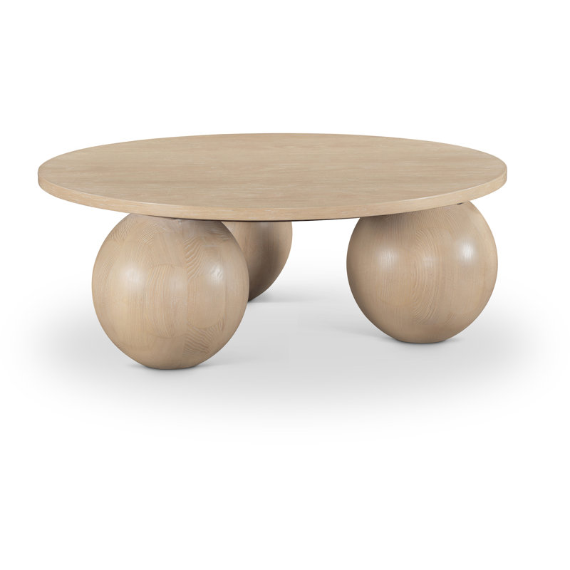 Table basse en placage de chêne Fitch, Naturel