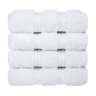 Darcelle 100% Cotton 4-Piece Turkish Washcloth Set