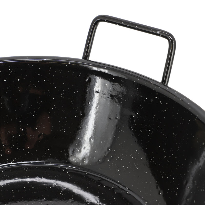 Poêle à paella en acier émaillé noir de 12 po Oster Castillo