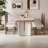 Rectangular household dining table-540641726