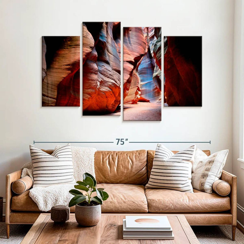 Murs d'Alvord à Antelope Canyon, Arizona, H 42 po x l 68 po