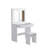 Vanity Table With Large Lighted Mirror, Makeup Vanity Dressing Table With Drawer, 1Pc Upholstered Stool