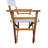 Folding Chair Pair - Wooden Director Chairs With White Canvas. , Constructed 100% Populus Wood. Breathable And Easy To Clean Canvas Seat. Strong Bearing Capacity For All. Foldable Compact Storage-1384104853