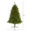 Lighted Artificial Spruce Christmas Tree-2008264150