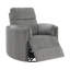 Fauteuil inclinable oscillant en chenille gris anthracite Sagen-2055720217