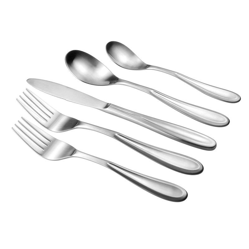 David Shaw Silverware Monet Stainless Steel Flatware Set - Service for 4